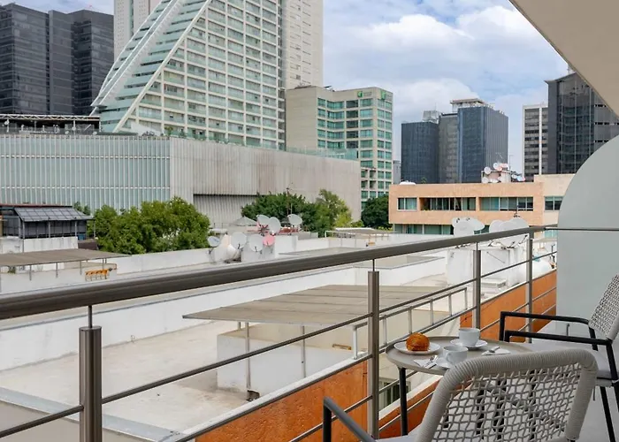 507 Capitalia Modern 1br With Rooftop Jacuzzi And Gym México DF