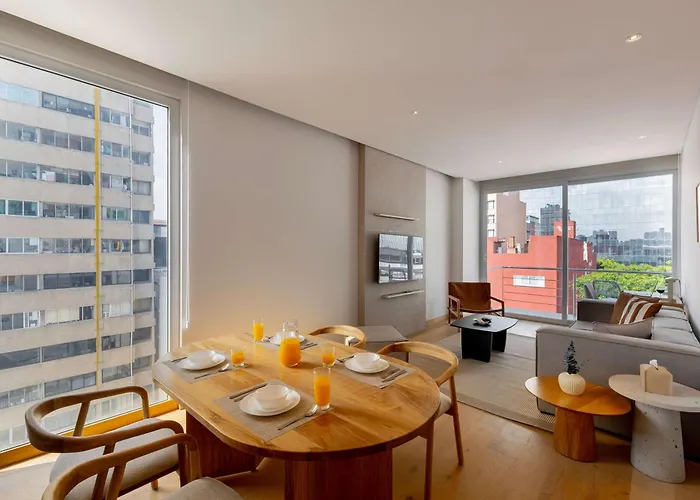 Apartamento 507 Capitalia Modern 1br With Rooftop Jacuzzi And Gym México DF